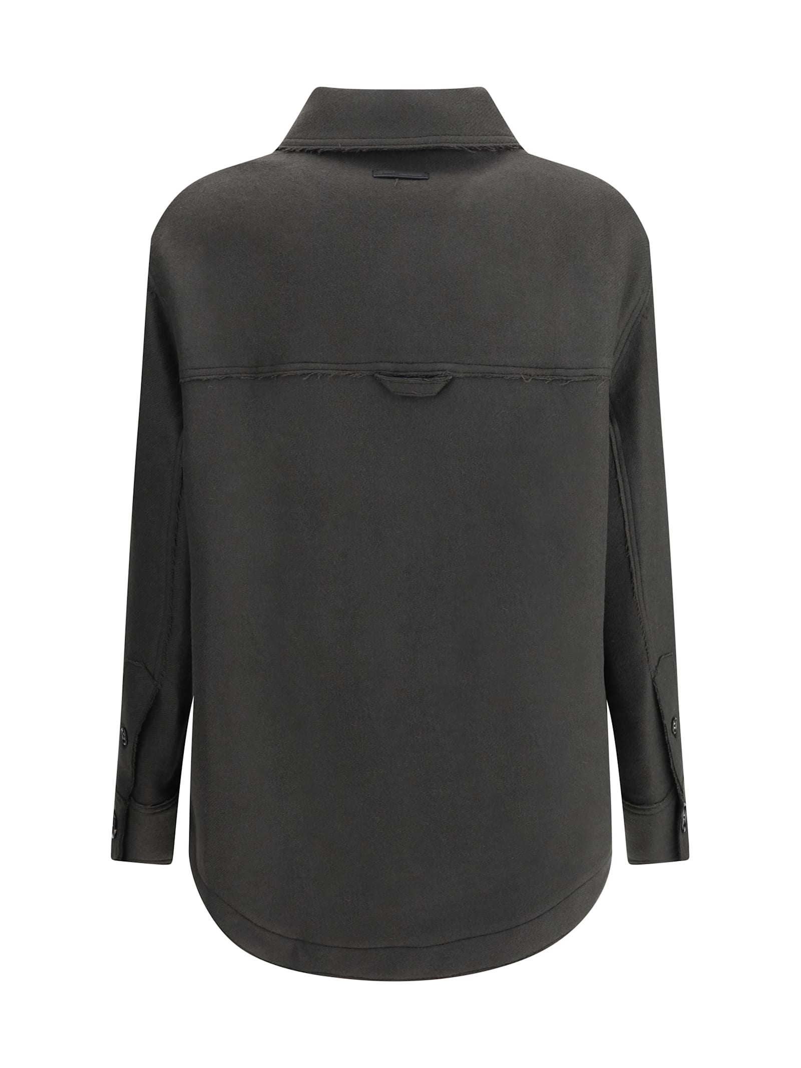 Ami Alexandre Mattiussi Ami Paris Men Wool Overshirt In Black