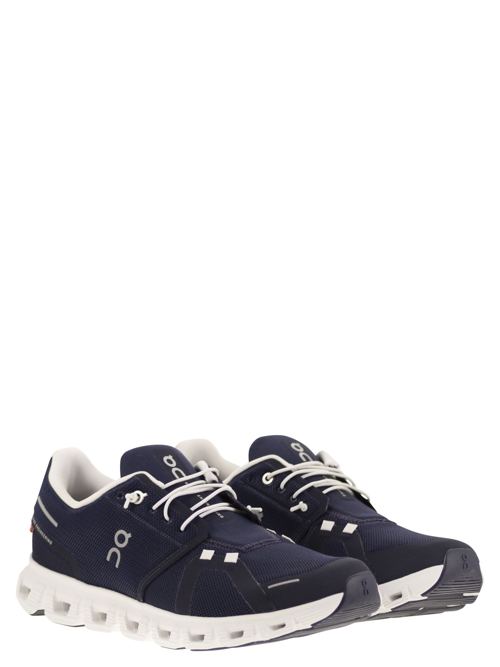 On Breathable Textile And Rubber Sneakers In Blue