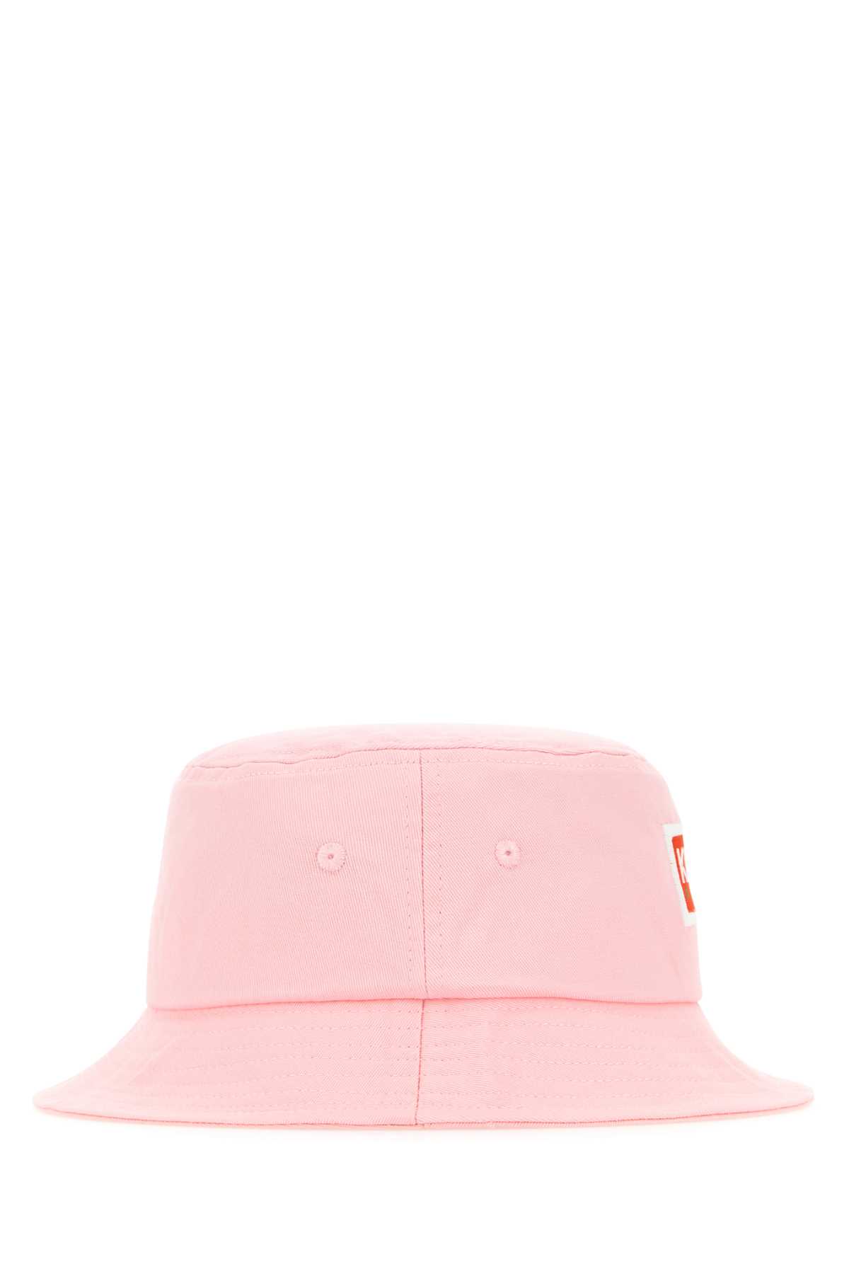 Kenzo Pink Cotton Bucket Hat In Fadedpink