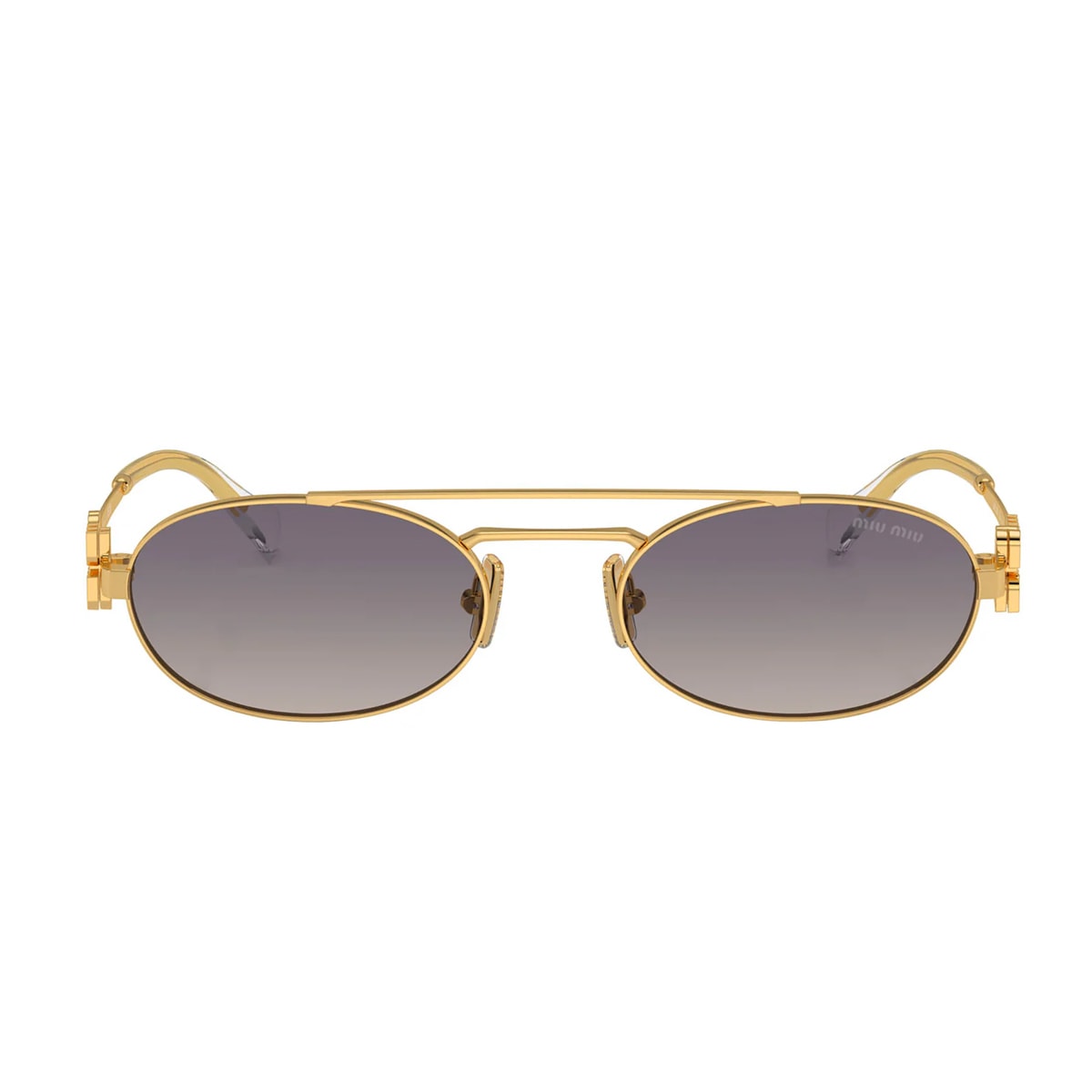 Miumiu 0mu 54zs Miu Miu Logo 5ak30c Gold Sunglasses