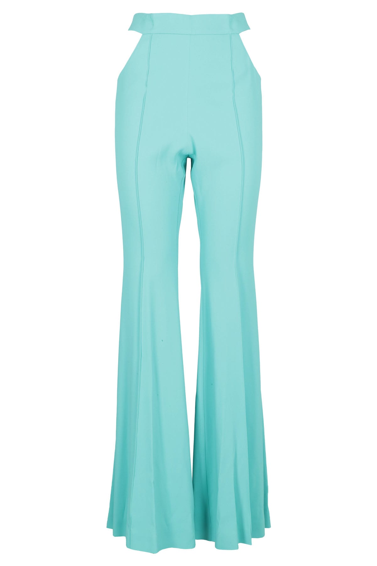 Giuseppe Di Morabito Cady Envers Satin Cut Out Pants In Blue Zircon