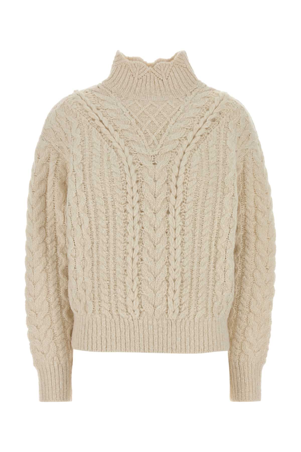 Isabel Marant Étoile Isabel Marant Etoile Ivory Cotton Blend Bolinea Sweater In White