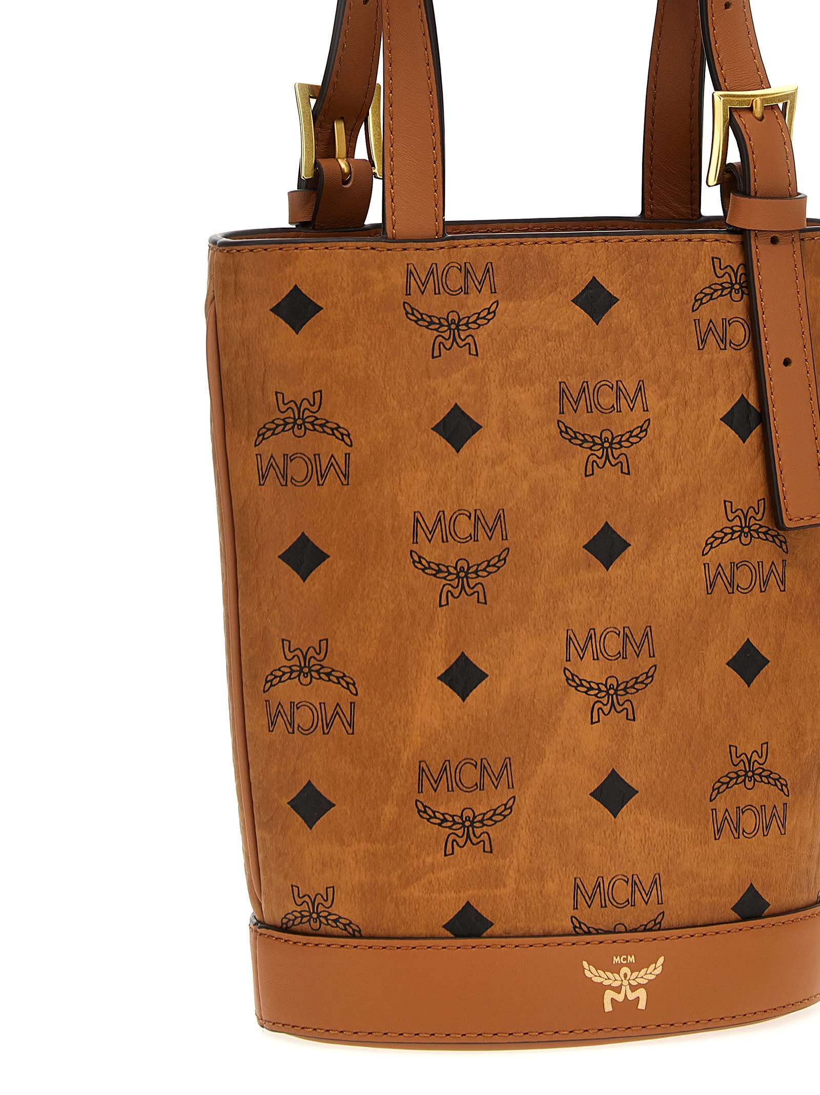 Mcm Arena Vi Hand Bags In Brown
