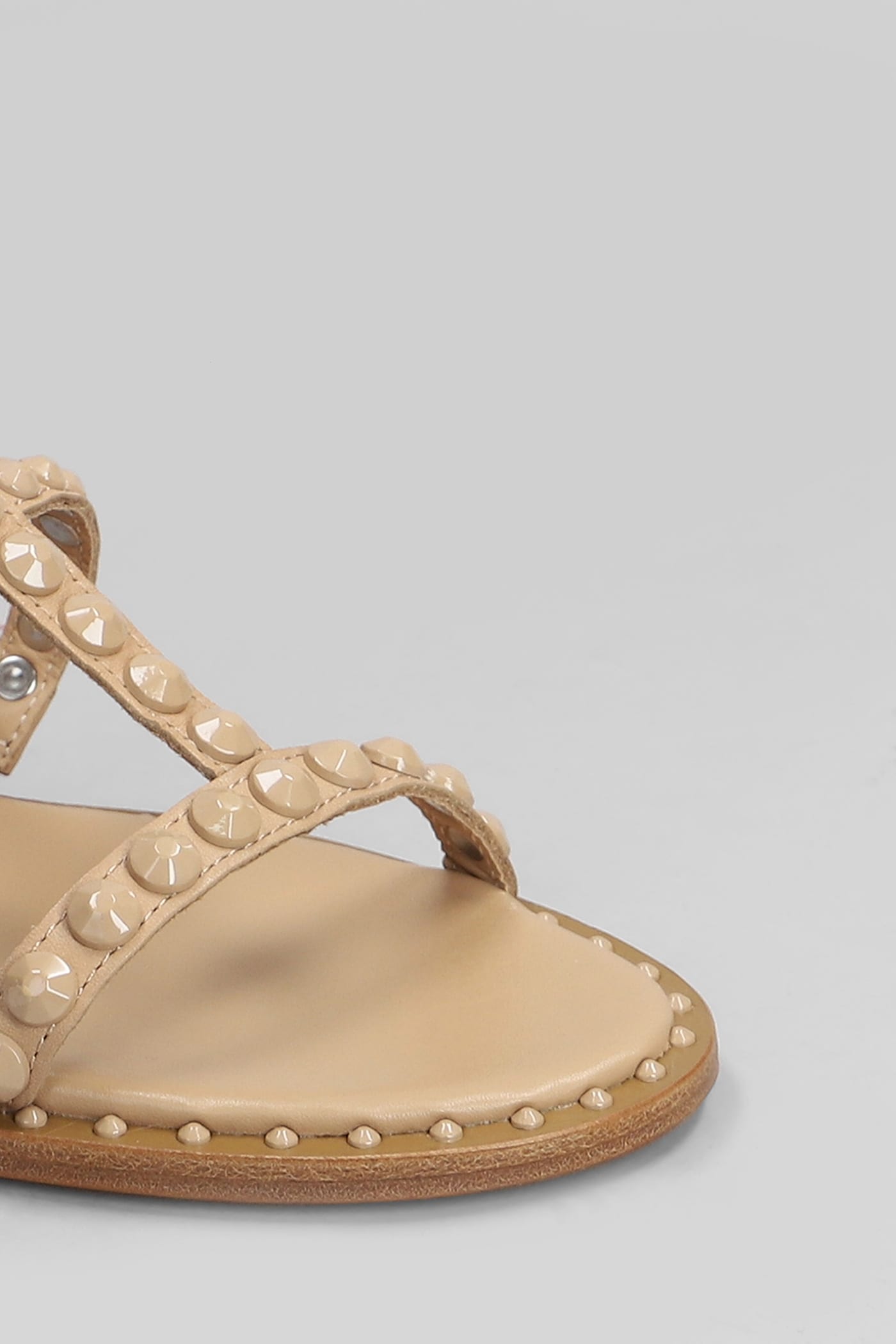 Ash Precious Flats In Powder Leather In Powder