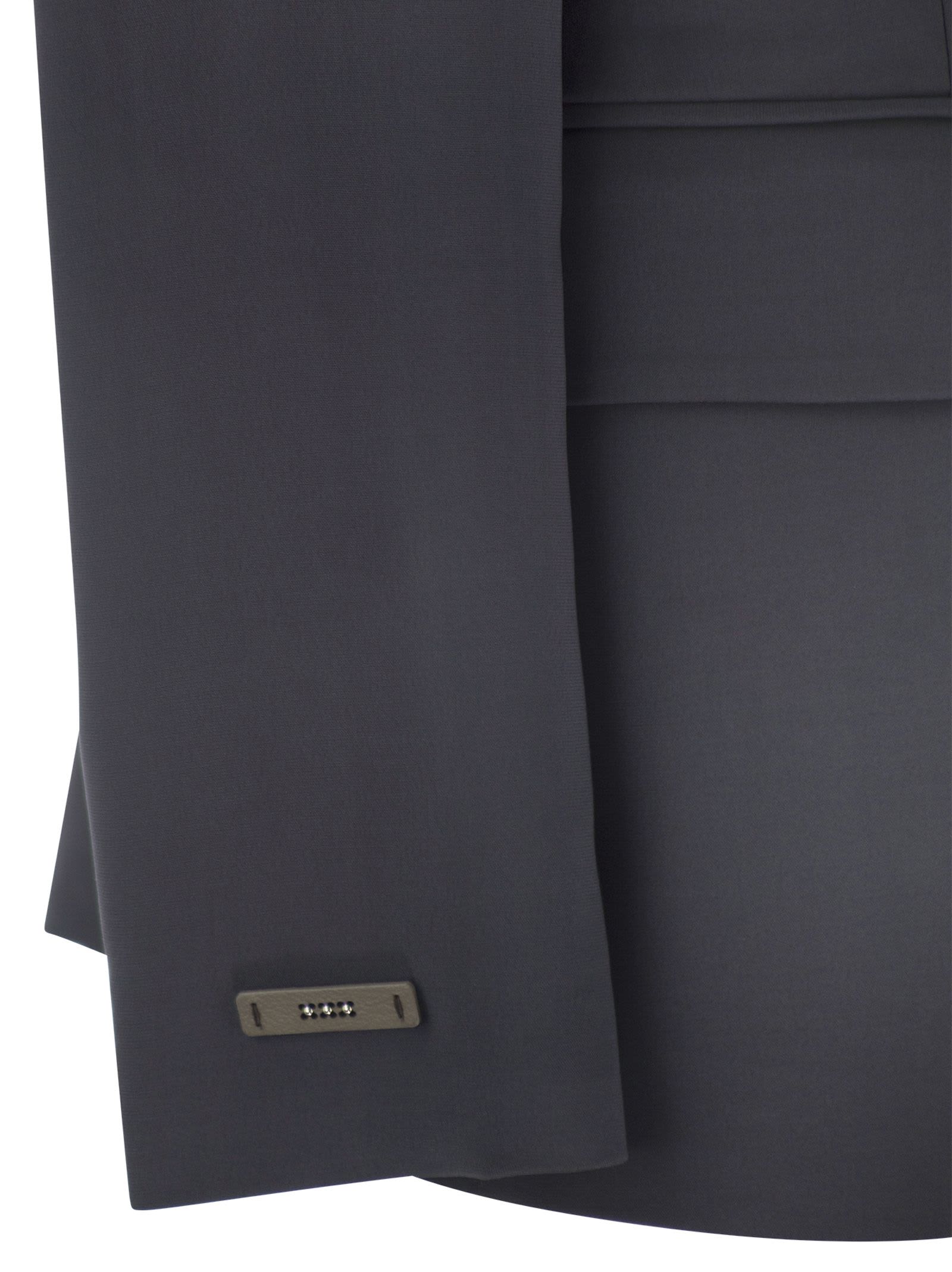 PESERICO STRETCH VISCOSE CADY BLAZER
