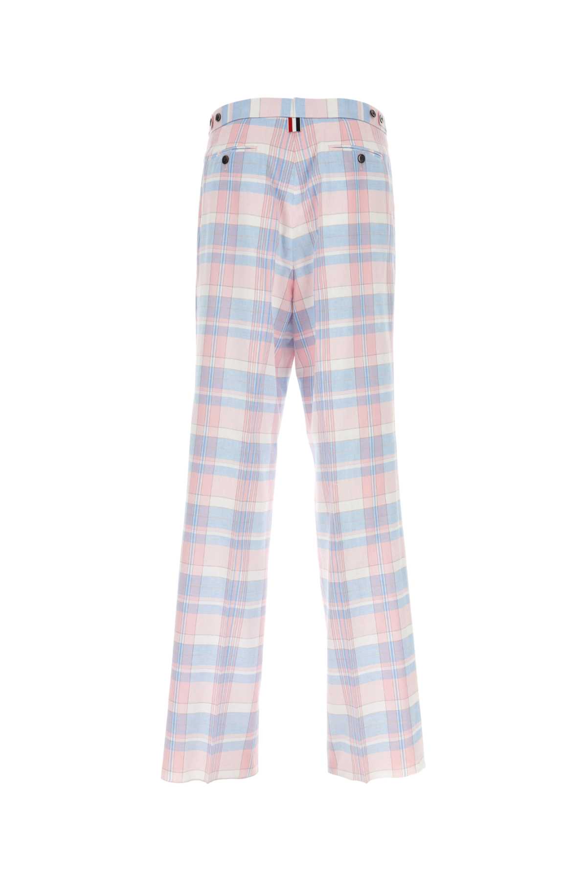 Shop Thom Browne Embroidered Cotton Pant In 680