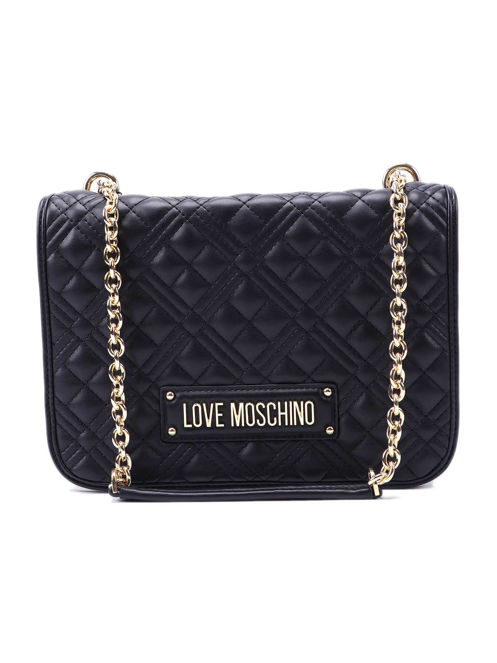 Moschino Bag Pu Quilted In Nero