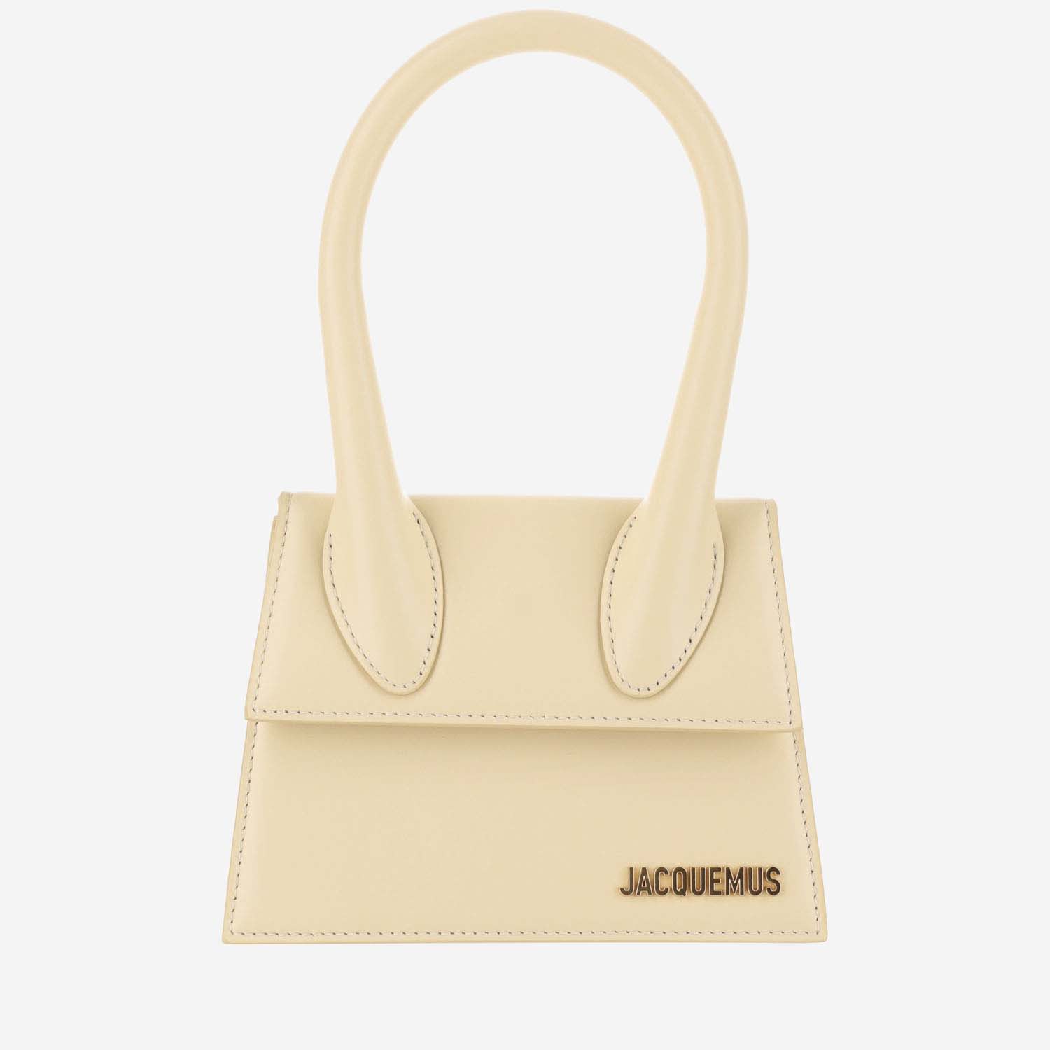 Shop Jacquemus Le Chiquito Moyen Bag In Ivory