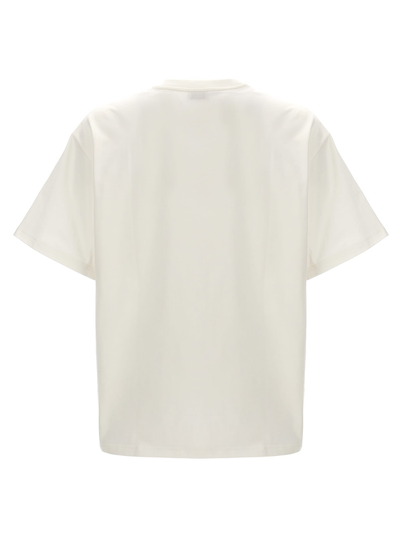 Shop Etro Logo Print T-shirt In White/black