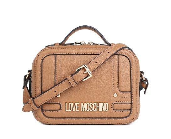 Love Moschino Stitch Detailed Logo Lettering Camera Bag