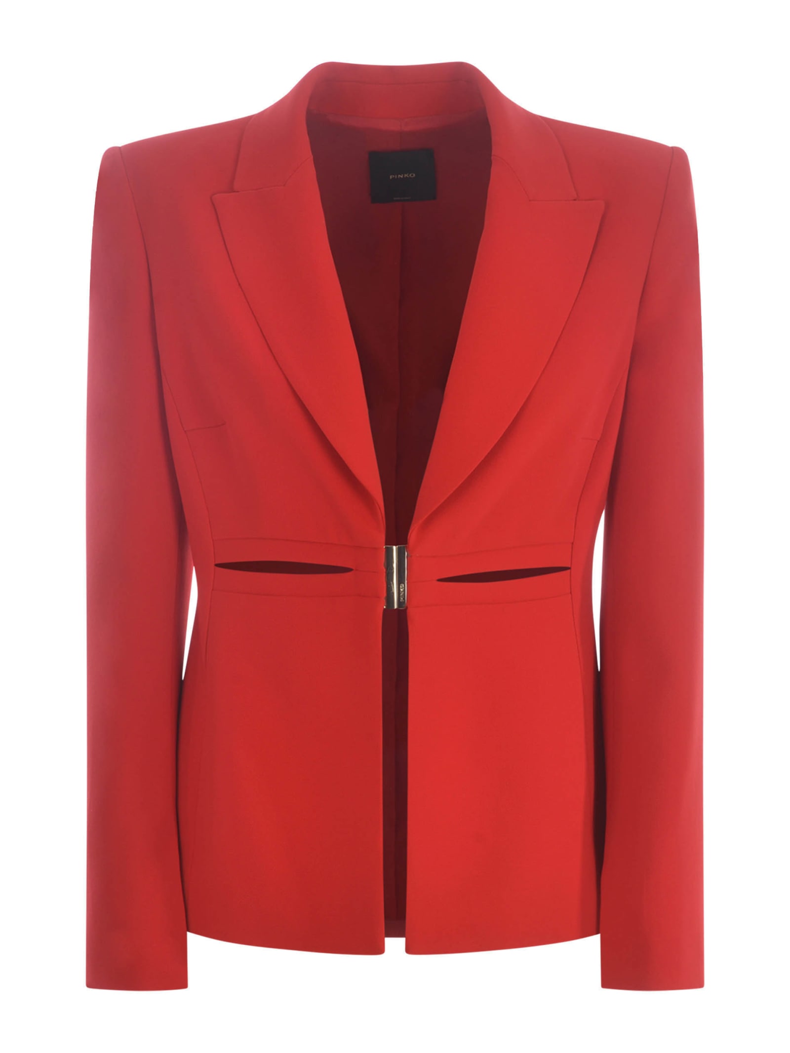 Shop Pinko Blazer  Salsacate In Crêpe In Rosso