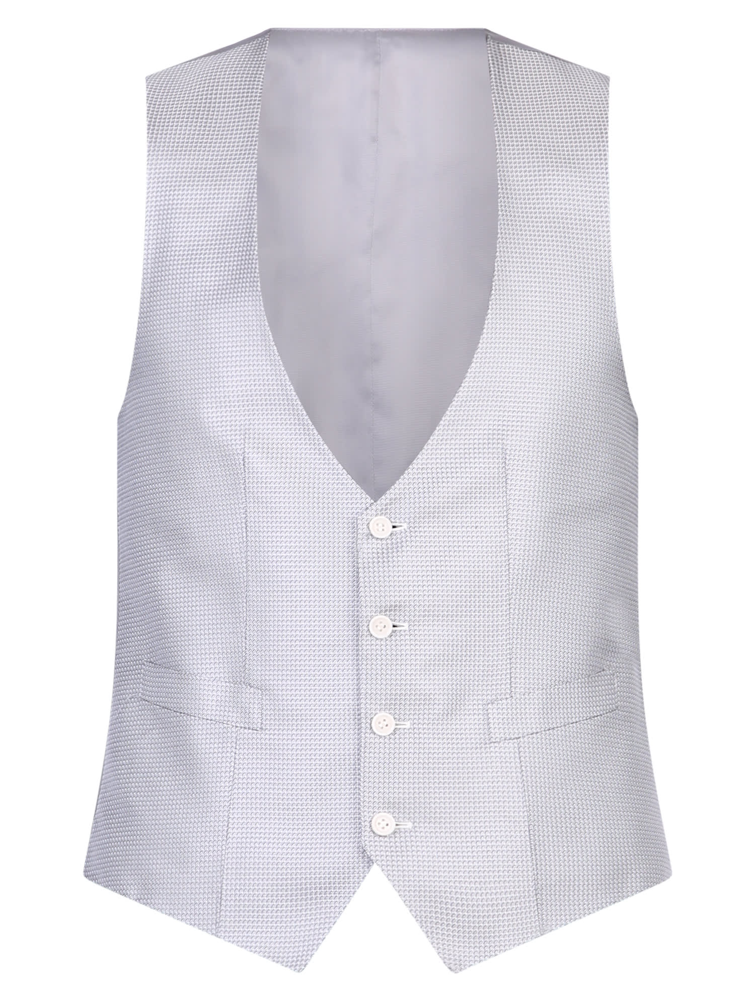 Canali Button Fastening Gilet