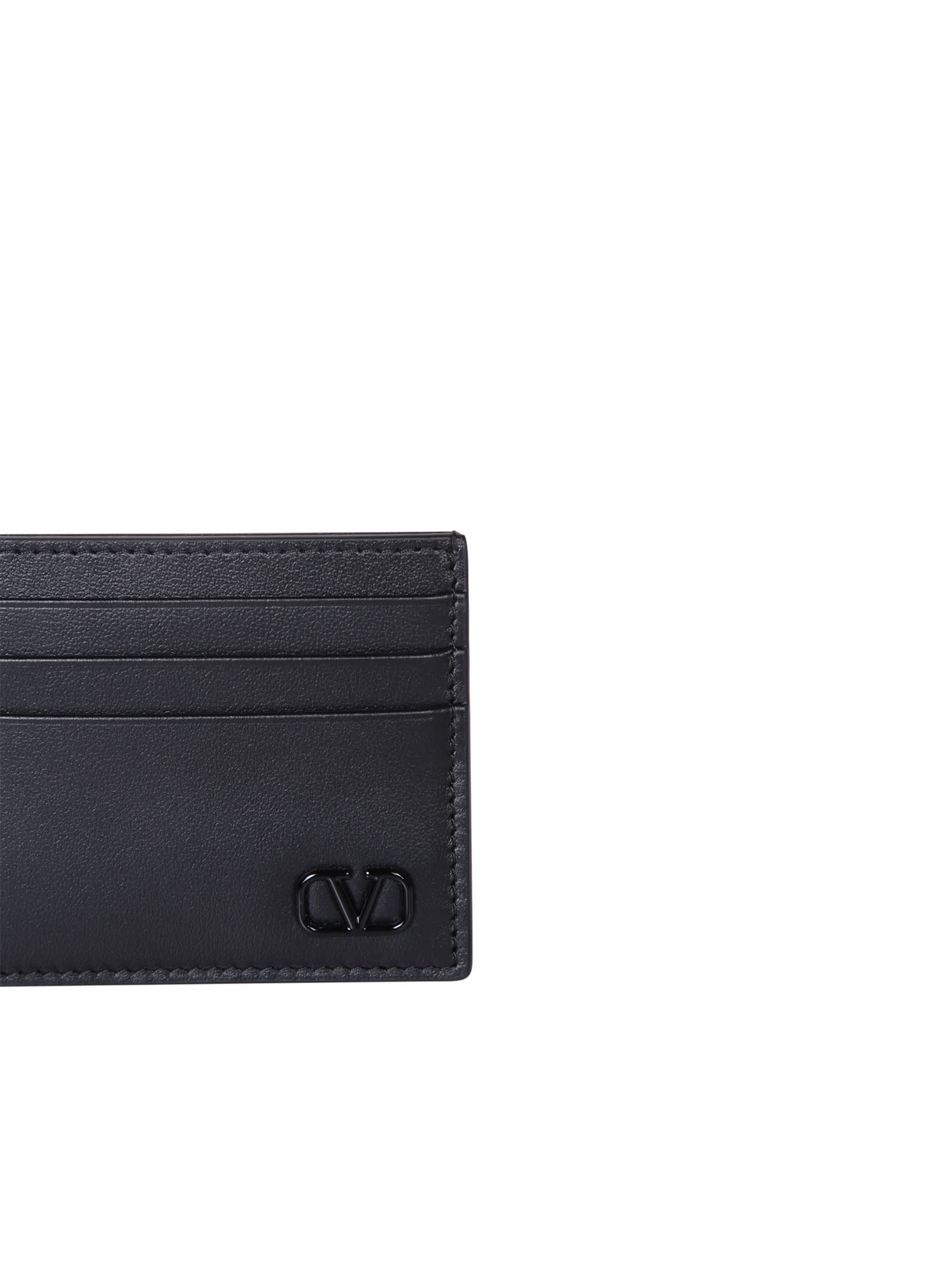 Shop Valentino Mini Vlog Black Cardholder