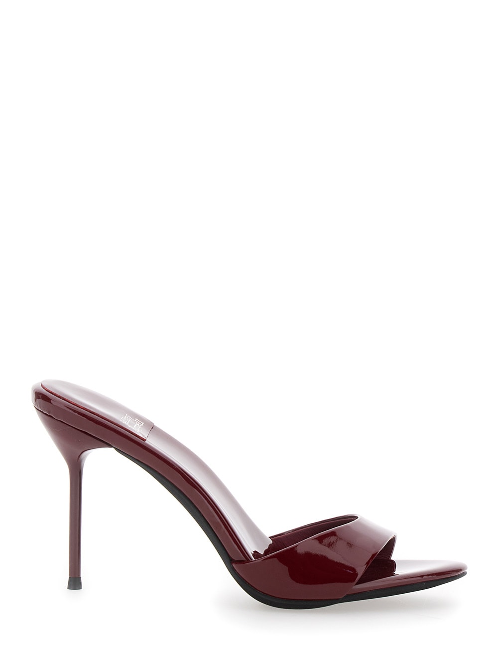 Shop Jeffrey Campbell Ce-soire Red Mules With Almond Toe And High Stiletto Heel In Patent Leather Woman