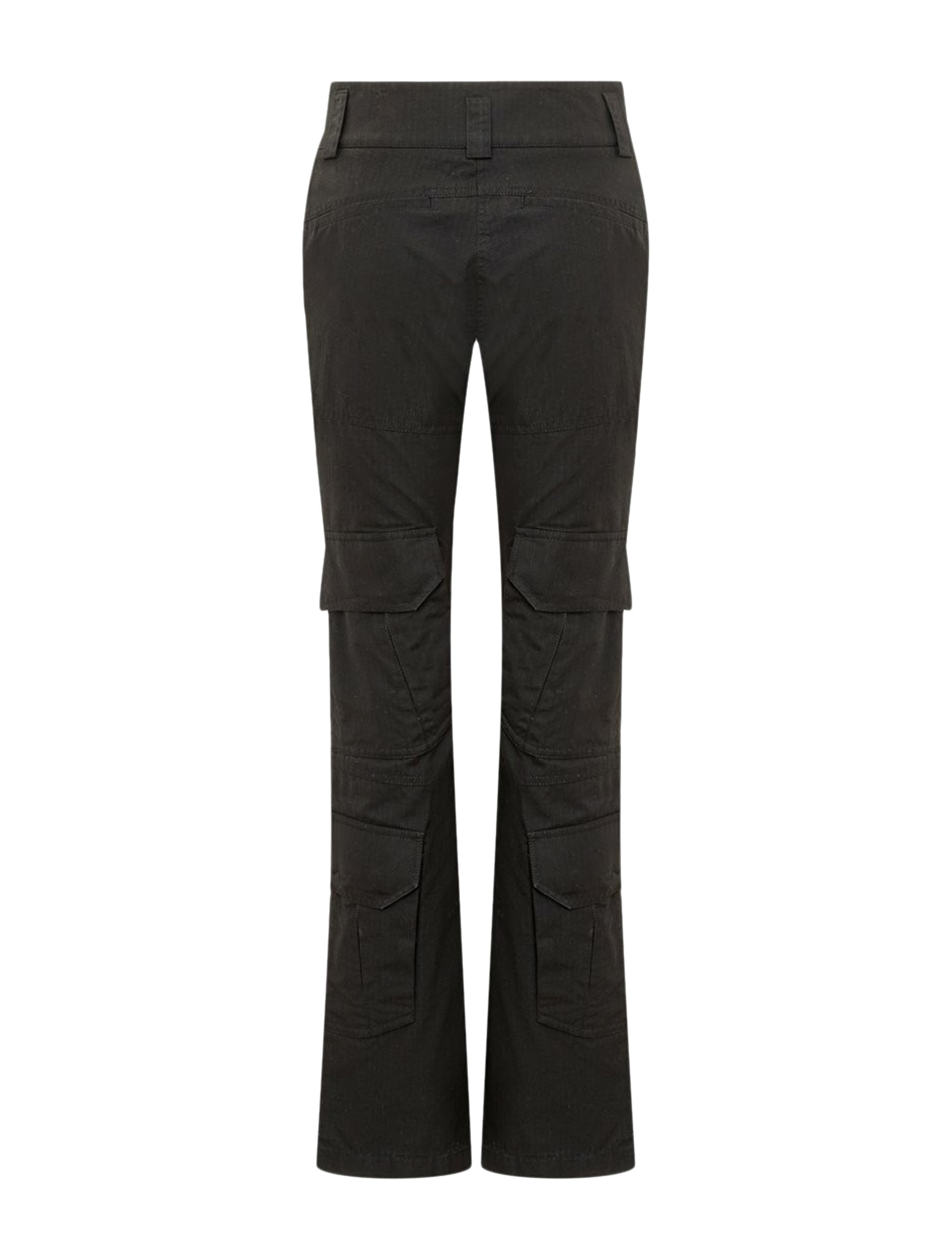 Shop Givenchy Bootcut Multipockets Cargo Trousers In Black