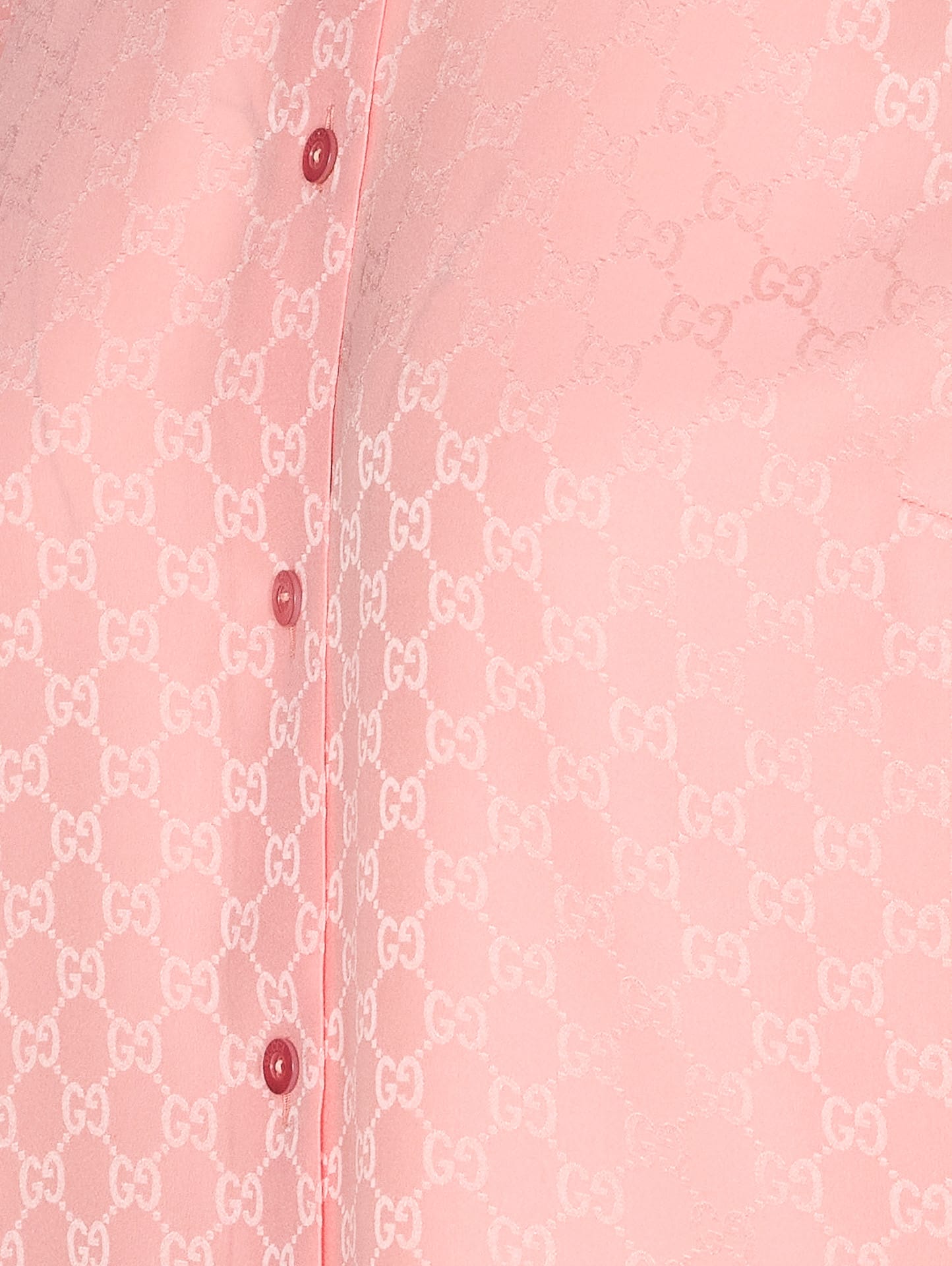 Gucci Long Sleeve Shirt Regular Collar In Pink