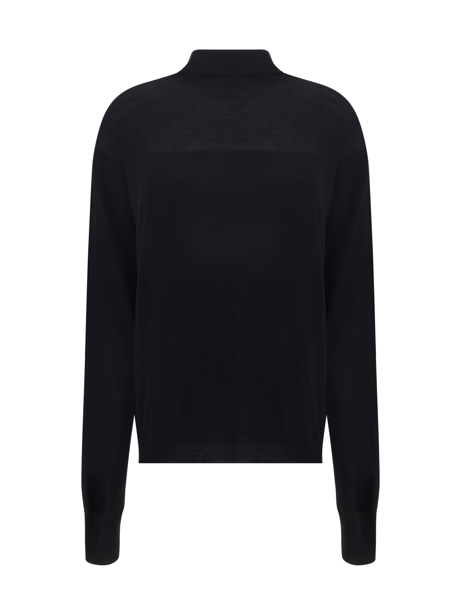 Shop Quira Turtleneck Sweater In Black