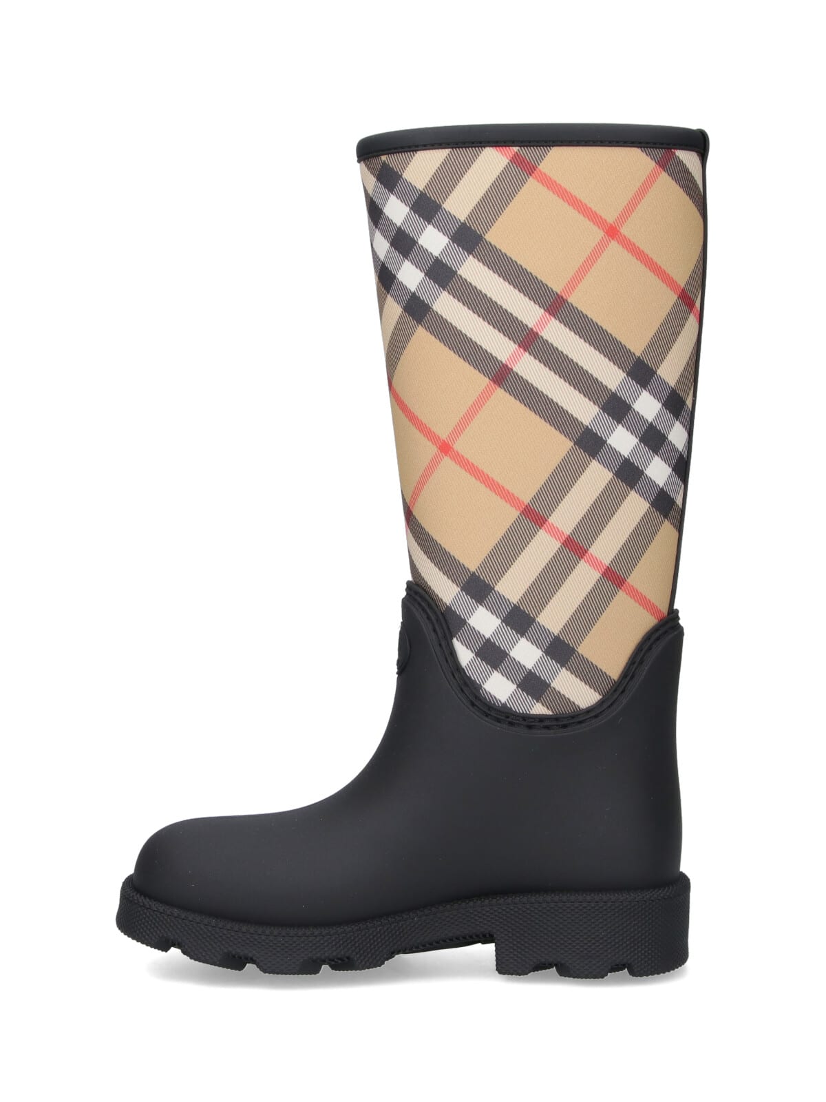 Burberry Rubber Rain Boots In Black
