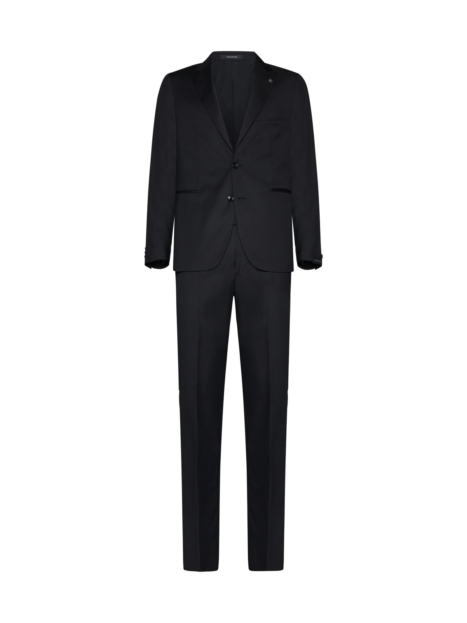 Shop Tagliatore Suit In Black