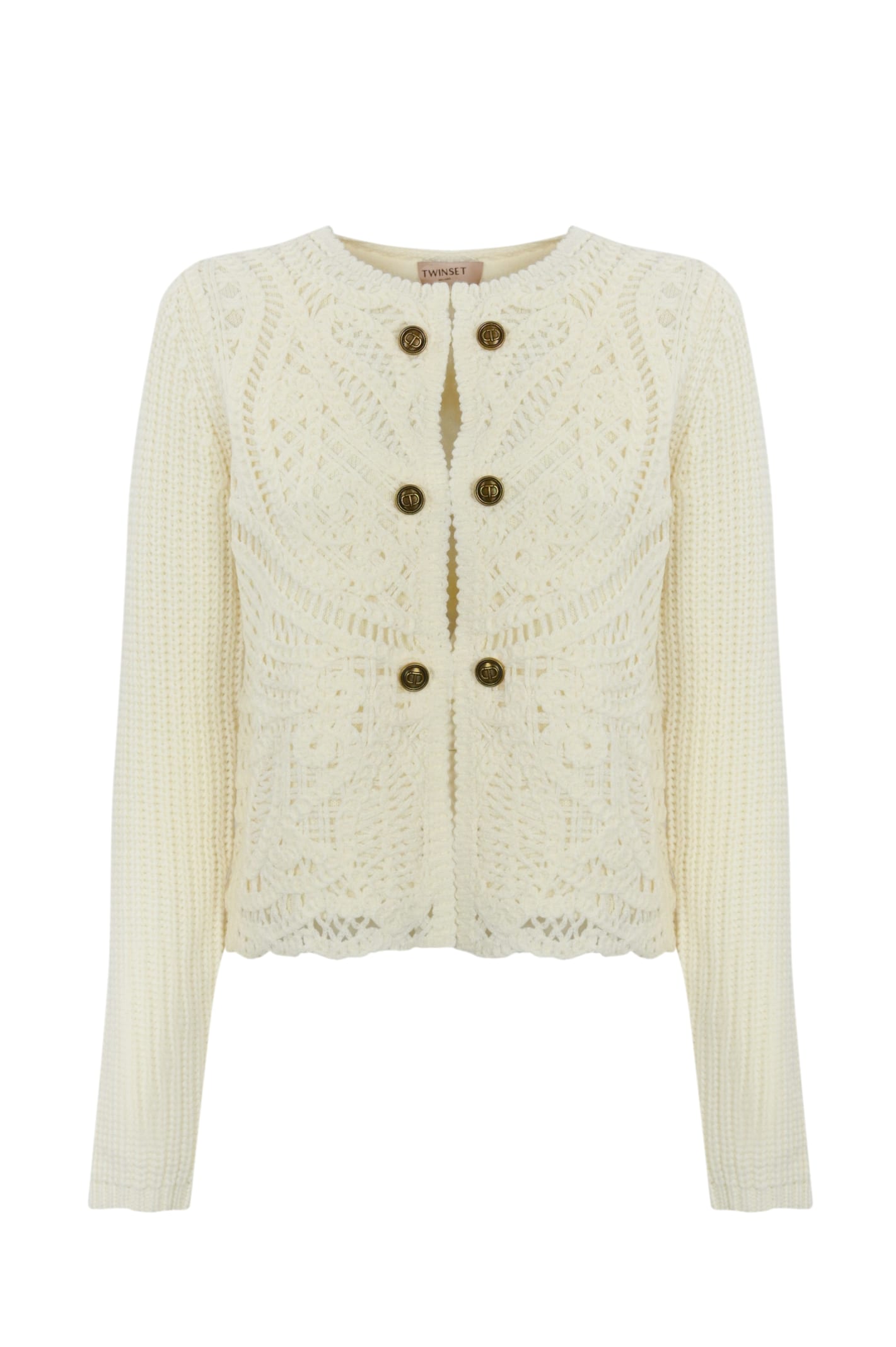 Crochet Wool Knit Jacket