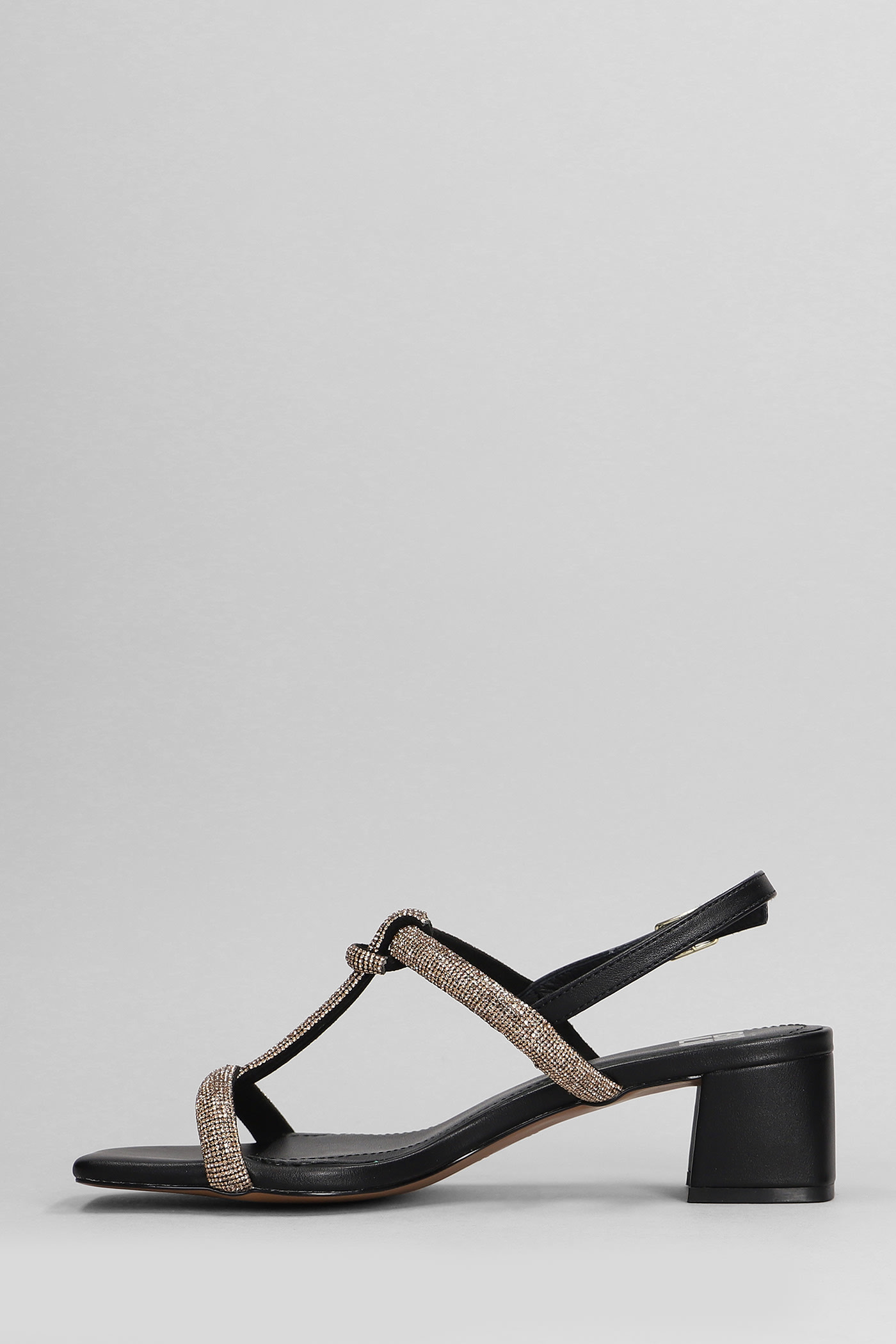 Shop Bibi Lou Elida Sandals In Black Leather