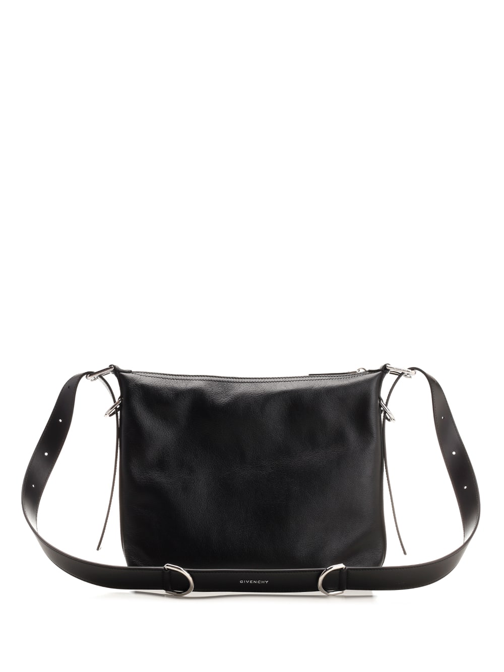 Shop Givenchy Voyou Leather Bag In Black