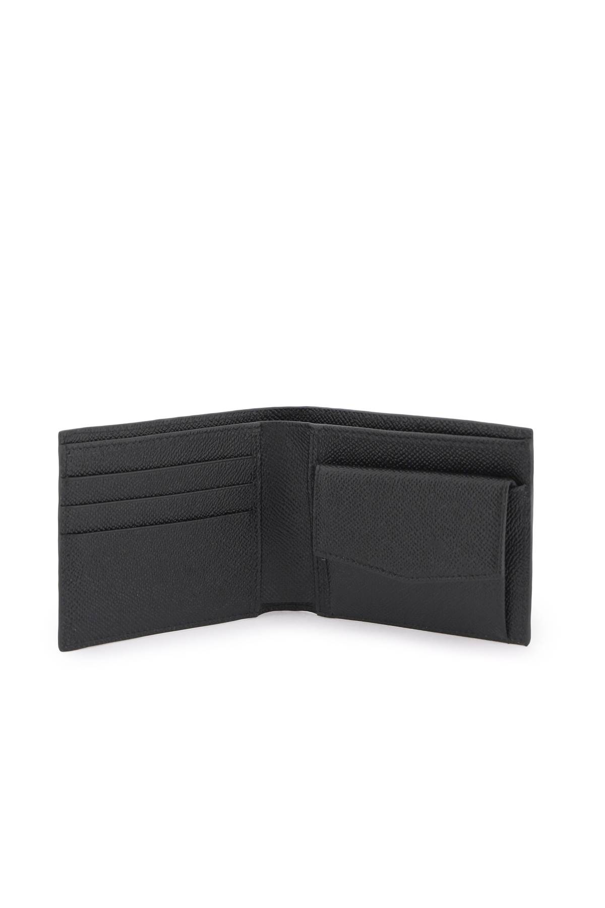 Shop Dolce & Gabbana Dauphine Leather Wallet In Nero