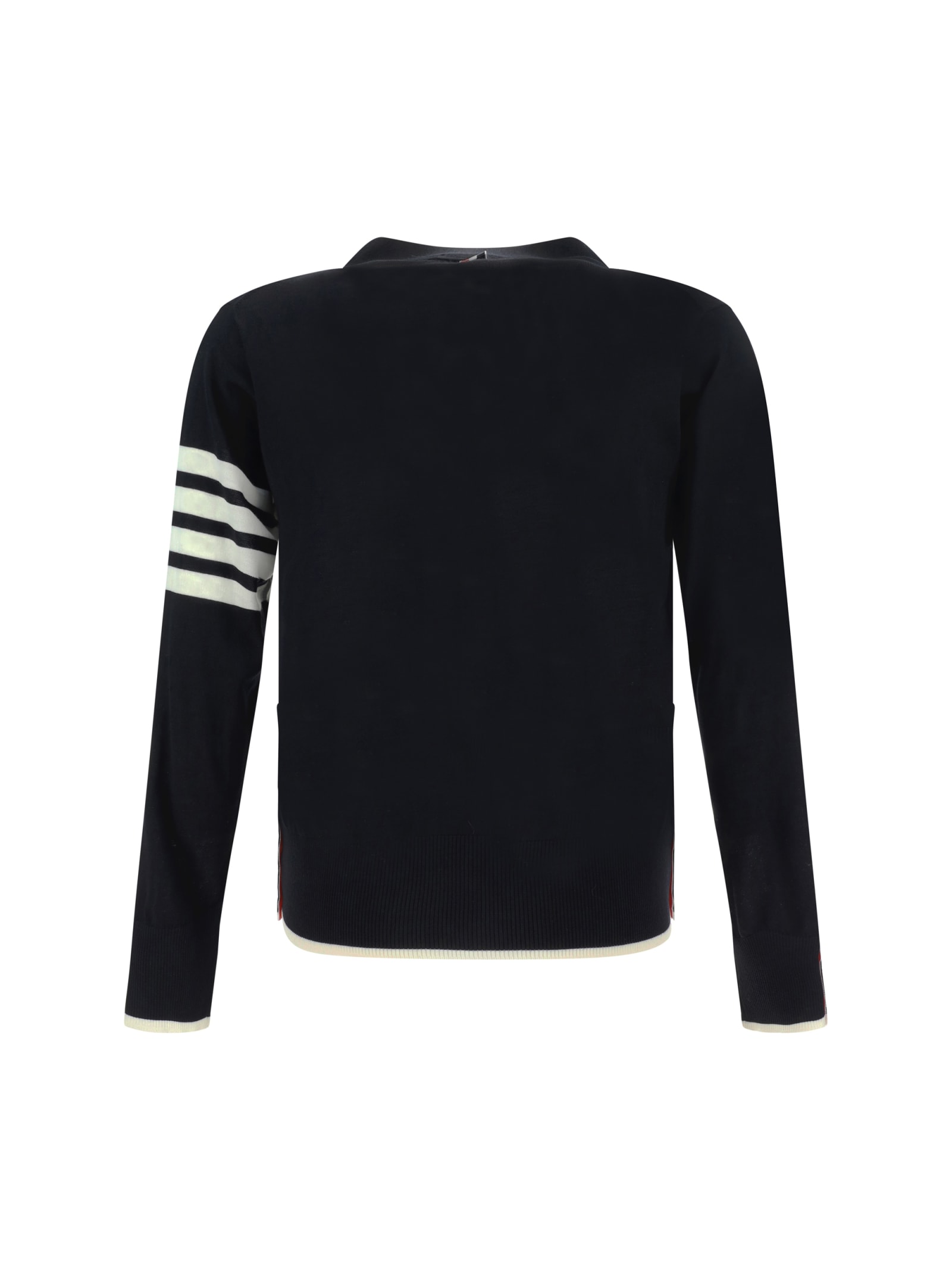 Shop Thom Browne Cardigan In Black