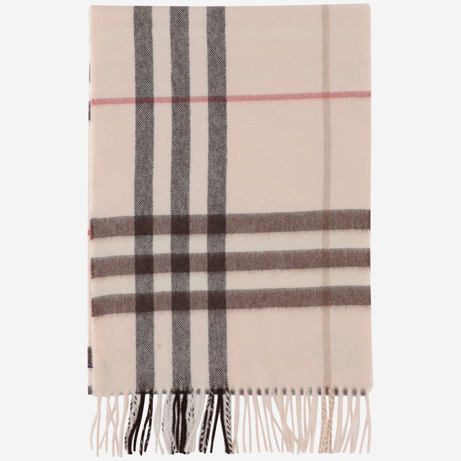 Cashmere Scarf With Check Pattern