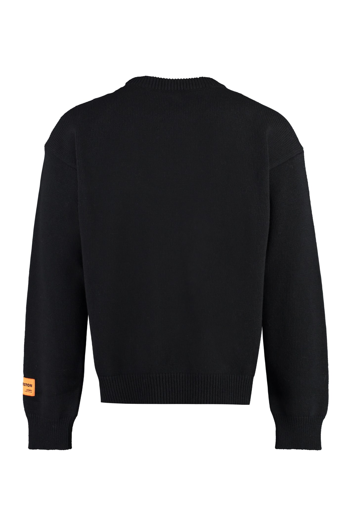 Shop Heron Preston Wool-blend Crew-neck Sweater