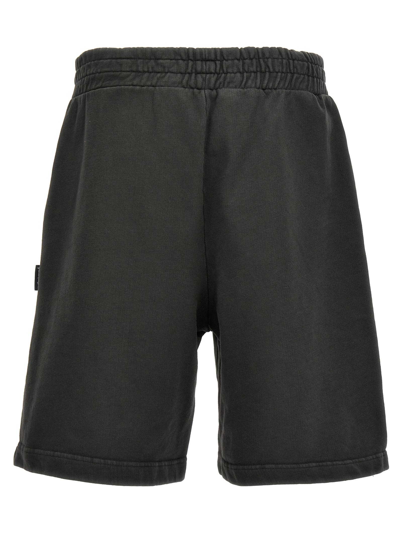 Shop Palm Angels The Palm Bermuda Shorts In Gray