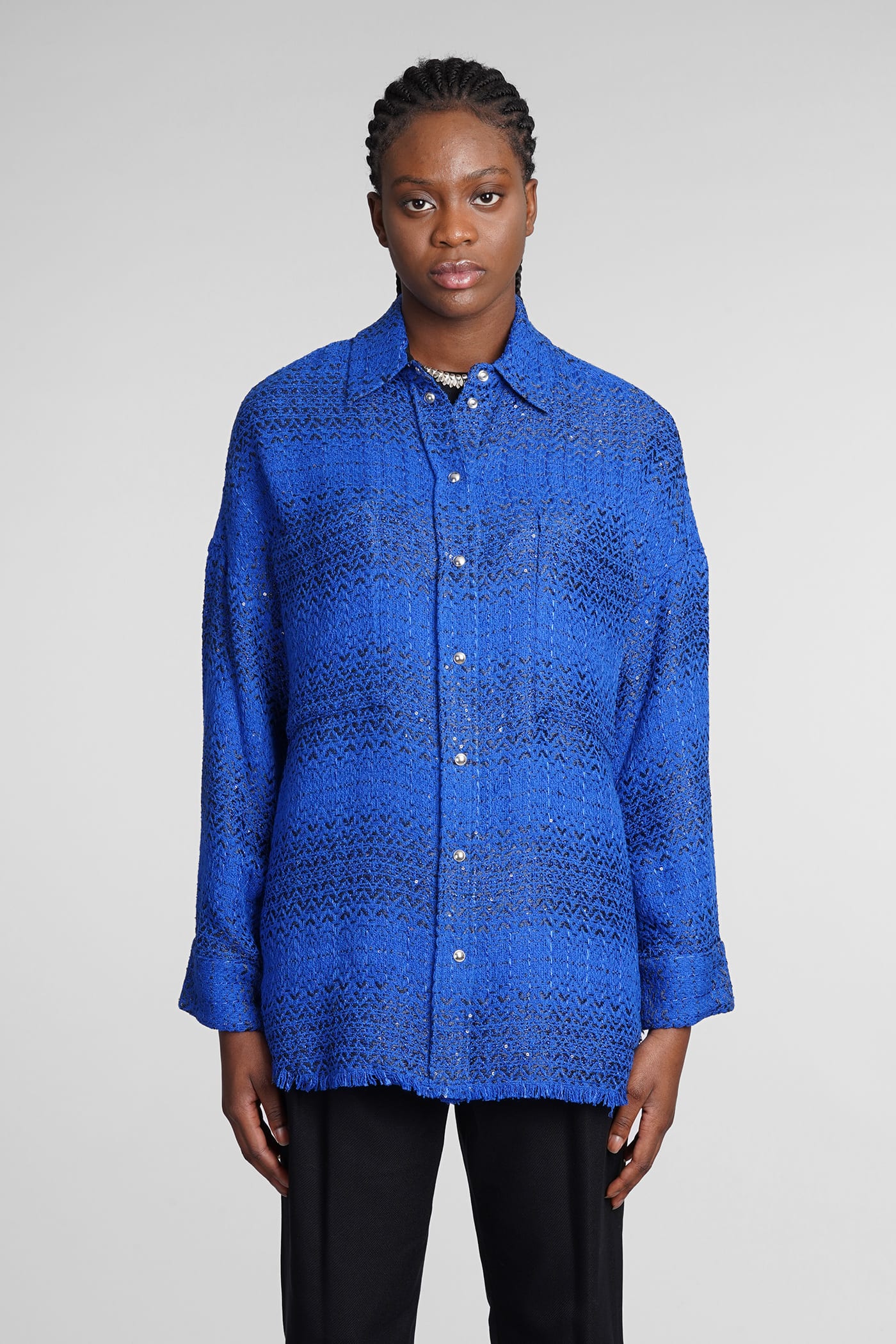 IRO Hetas Shirt In Blue Polyester