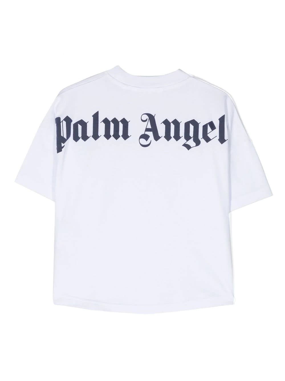 Shop Palm Angels White T-shirt With Classic Logo