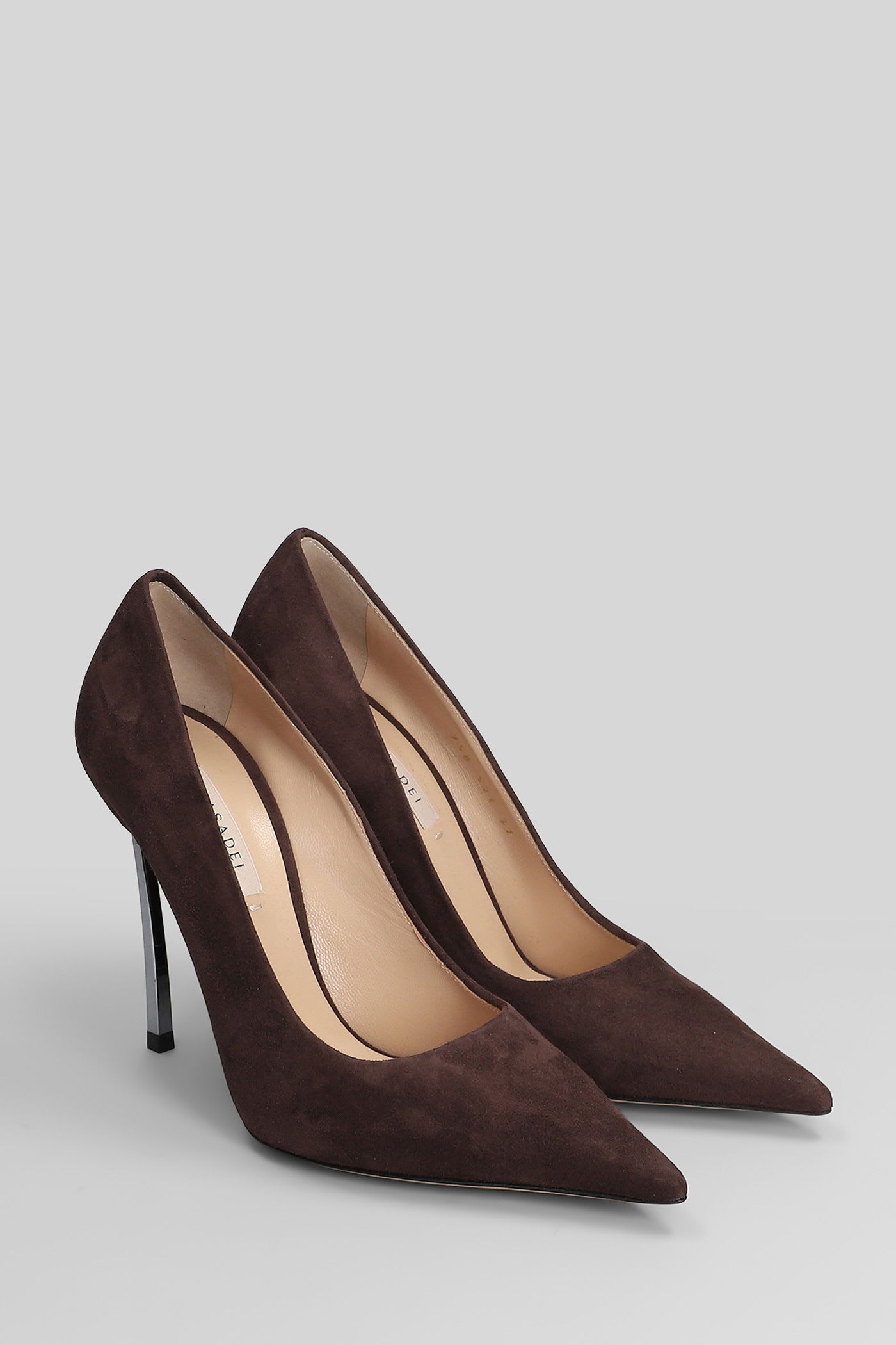 Casadei Blade Pumps In Viola Suede In Purple