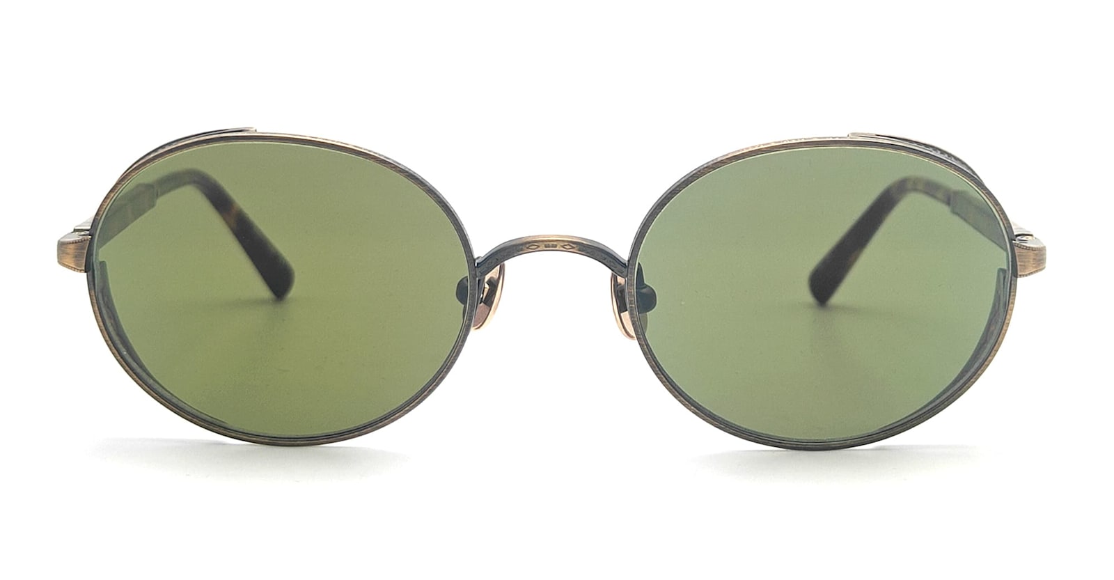 M3137 - Antique Gold / Green Sunglasses