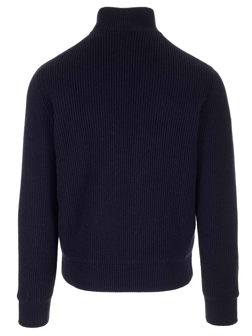 Shop Brunello Cucinelli Suede And Cashmere Knit Jacket In Blue