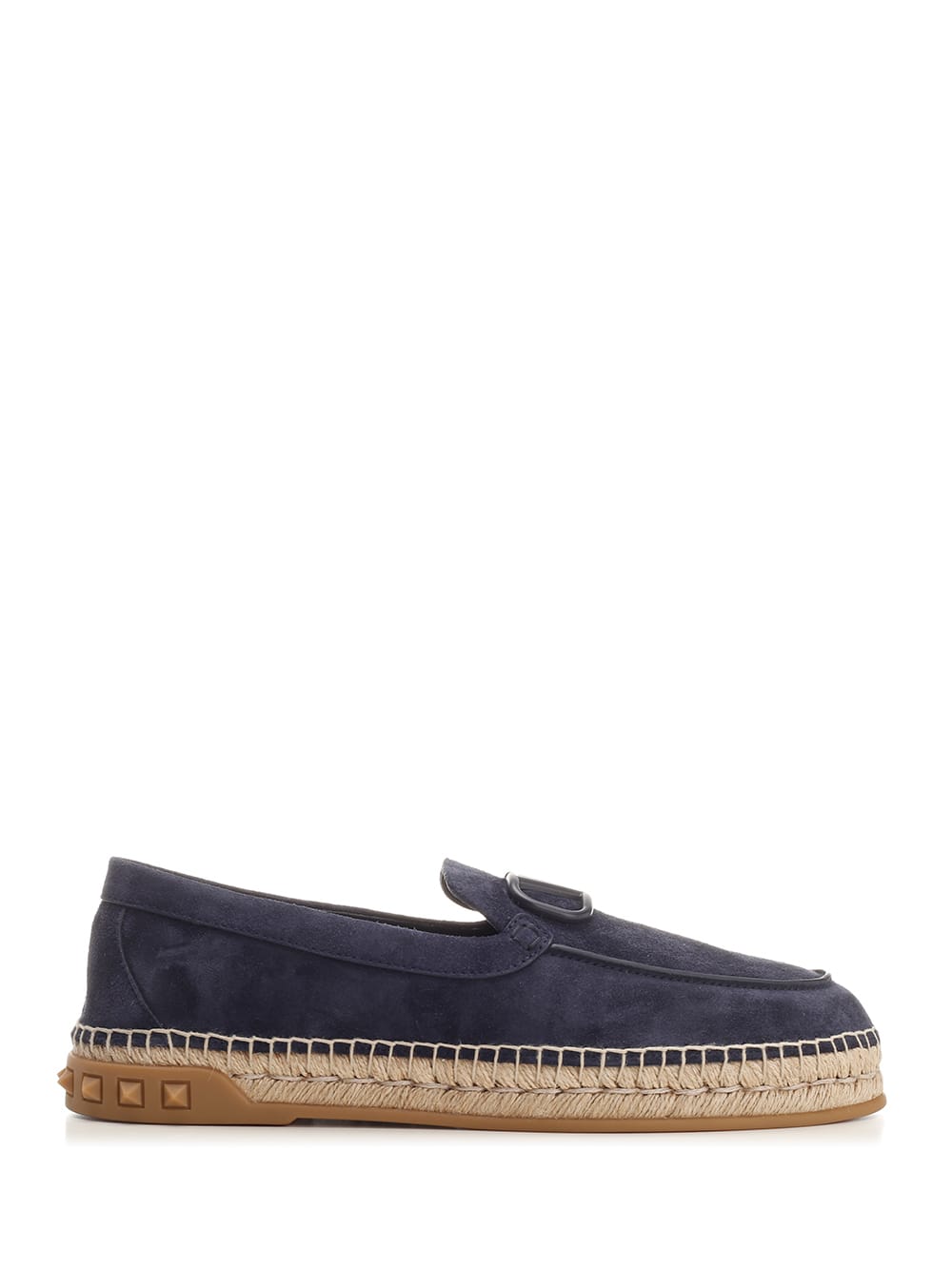 Shop Valentino Espadrilles In Blue Suede In Marine