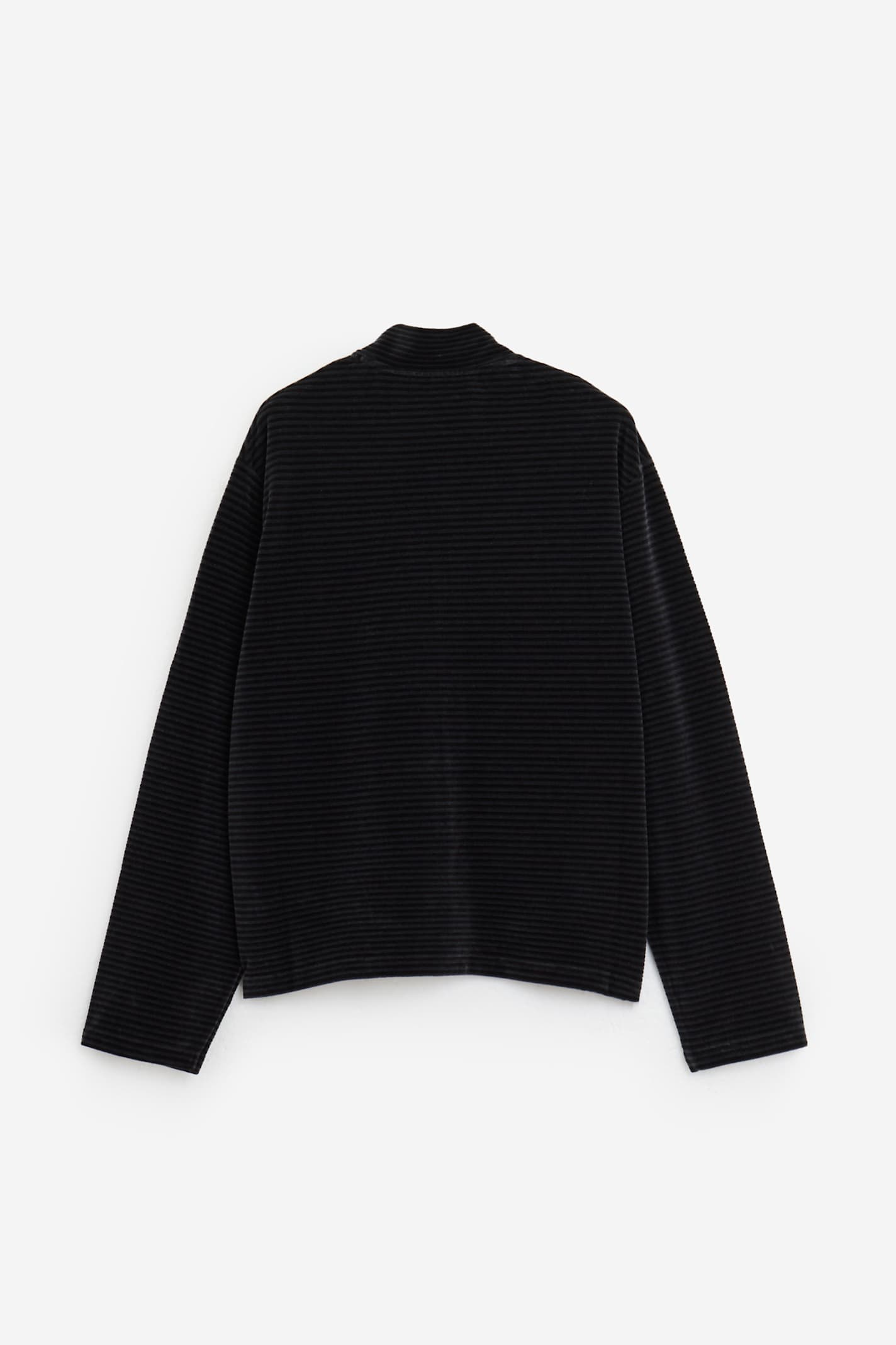 Our Legacy Shrunken Fullzip Polo In Black