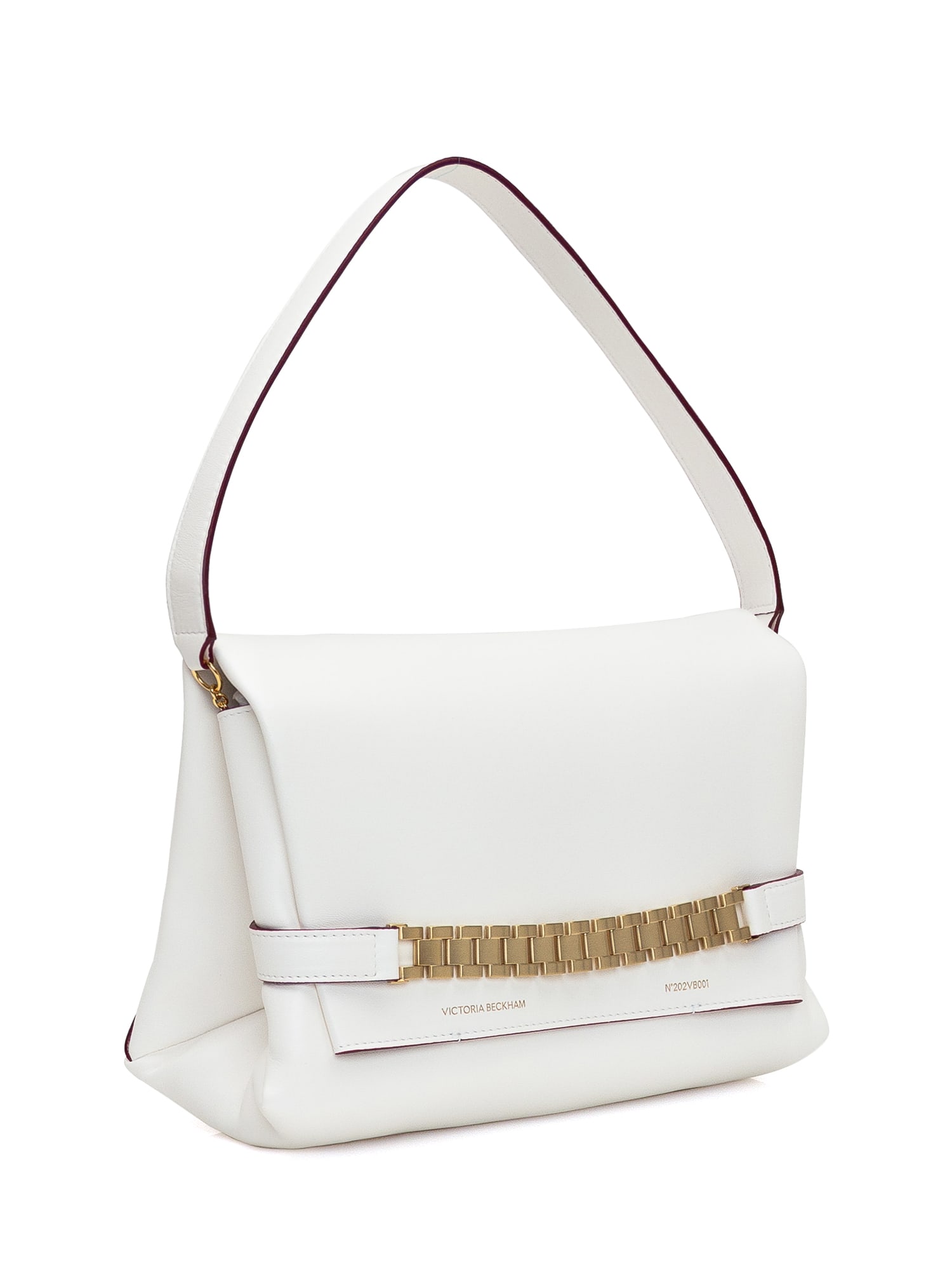 Shop Victoria Beckham Chain Pouch Bag In Bianco