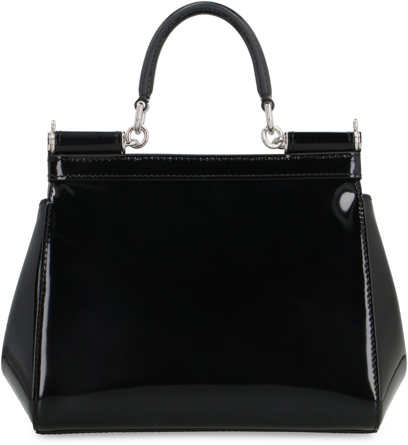 Dolce & Gabbana Kim Dolce&gabbana - Sicily Leather Mini Handbag In Black
