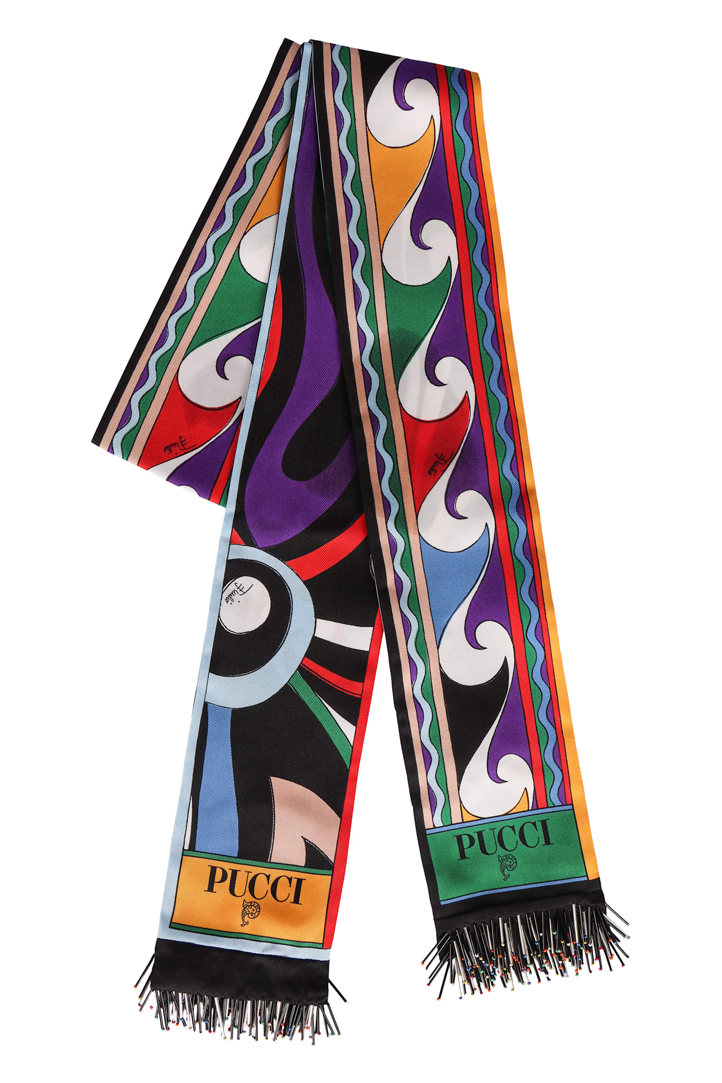 PUCCI PRINTED SILK SCARF 