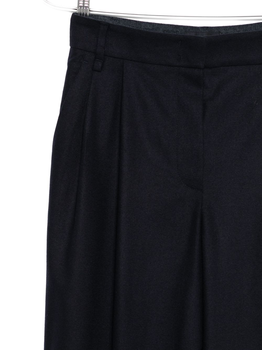 Emporio Armani Technical-cady Trousers With Elasticated Waistband In Blue