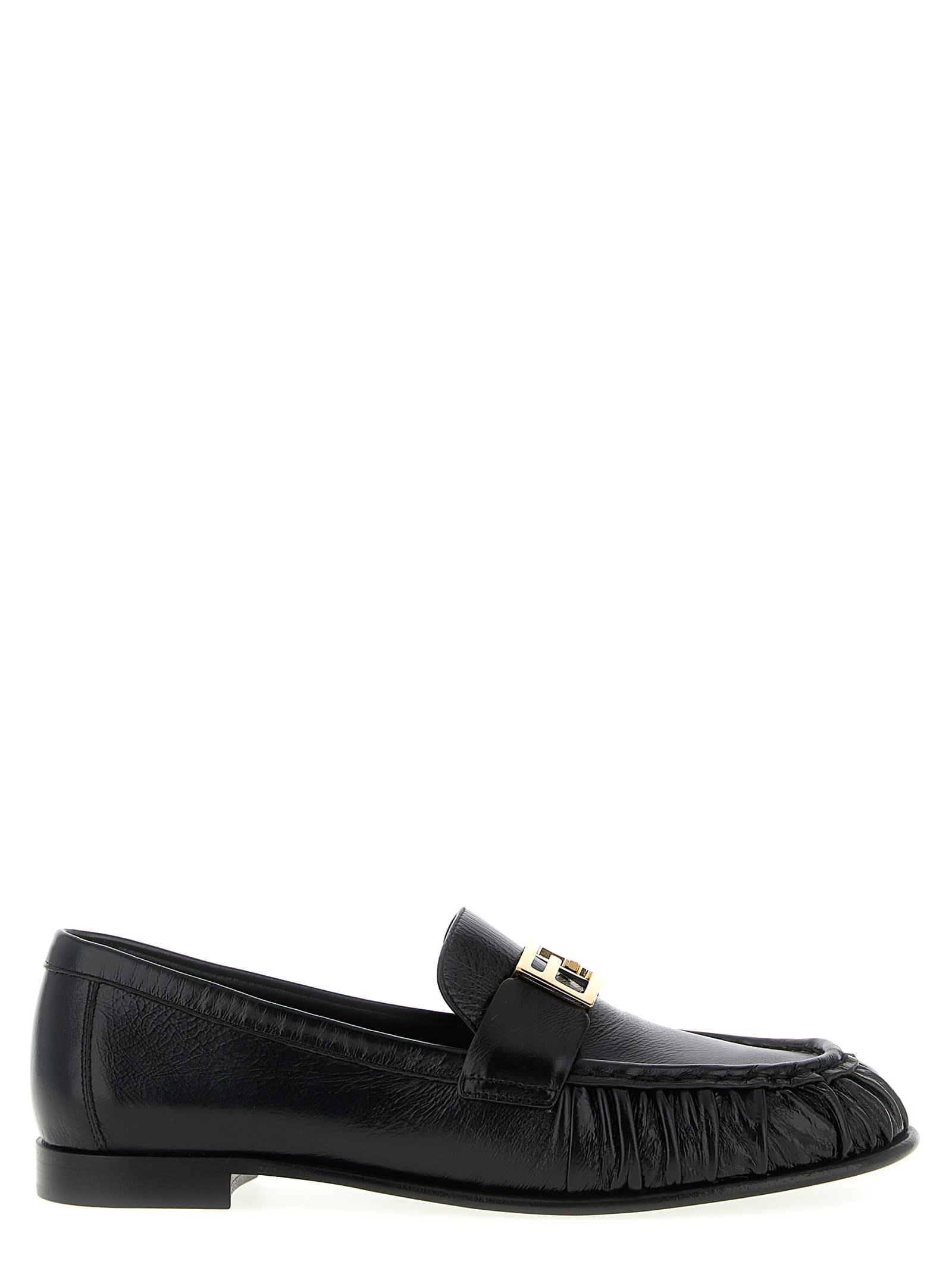 Fendi Baguette Loafers In Black