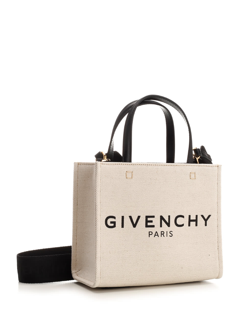 Shop Givenchy G Mini Tote In White