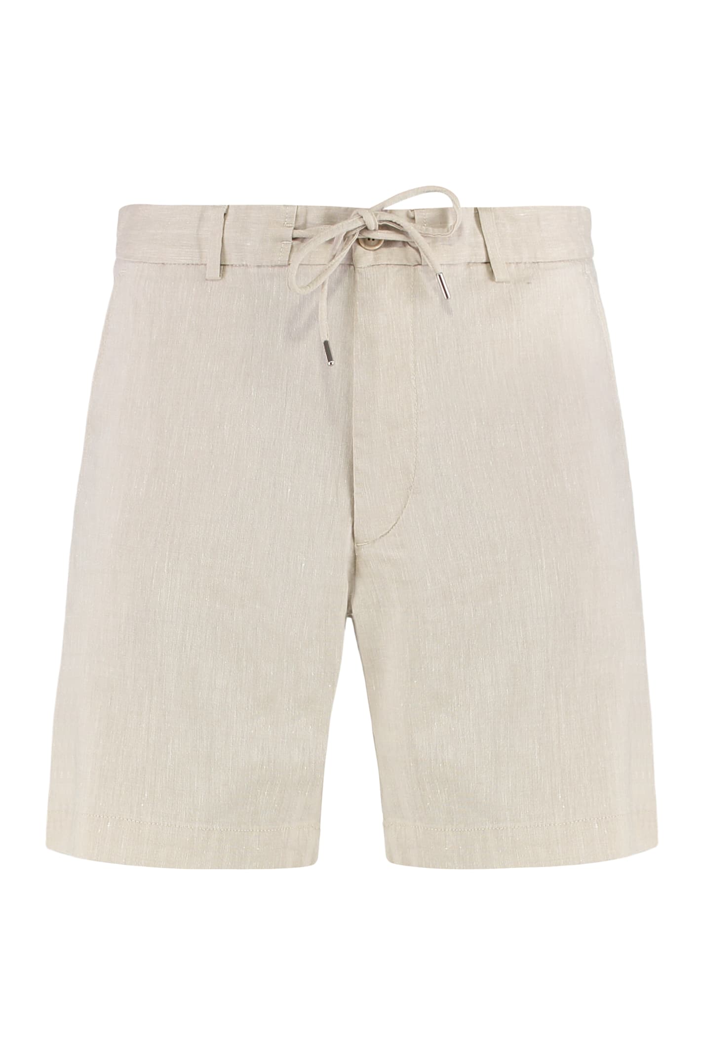 Linen Blend Bermuda-shorts