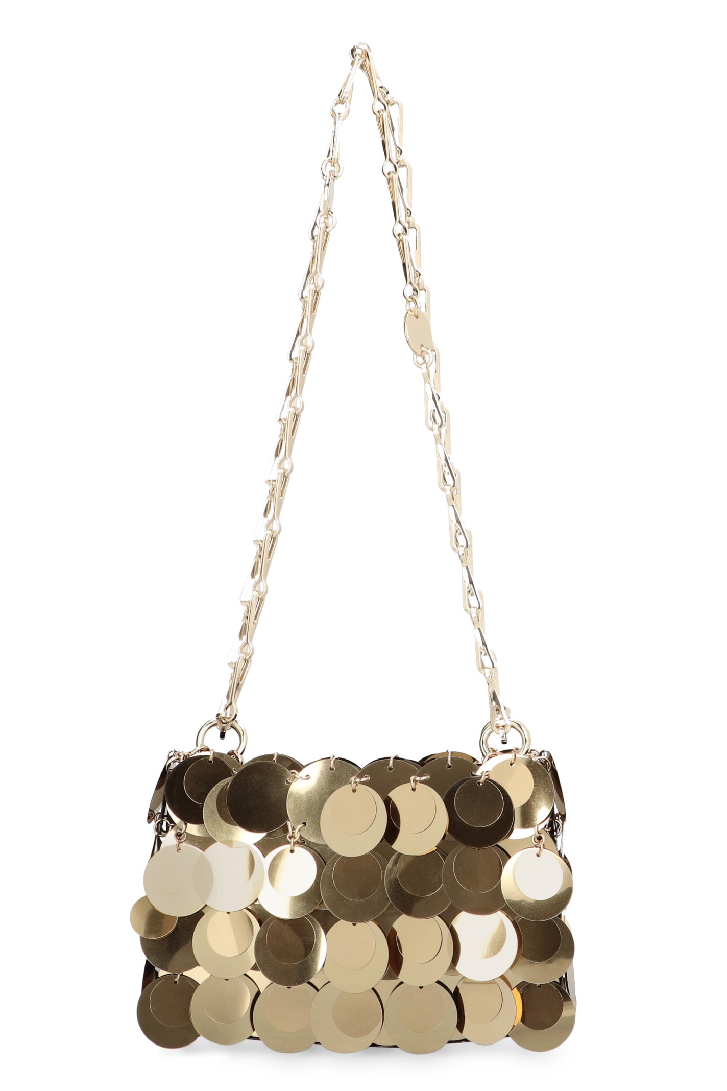 Shop Rabanne Sparkle Nano Bag In Gold