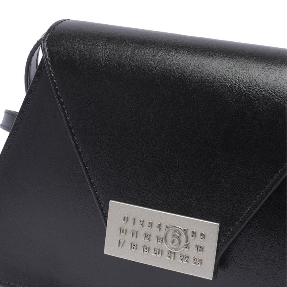 Shop Mm6 Maison Margiela Numeric Plaque Medium Shoulder Bag
