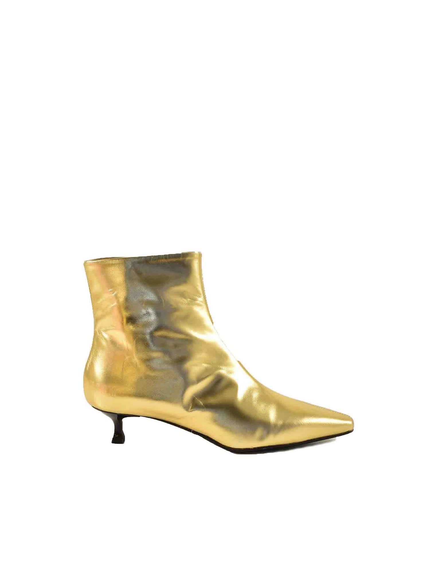 MSGM Womens Gold Booties