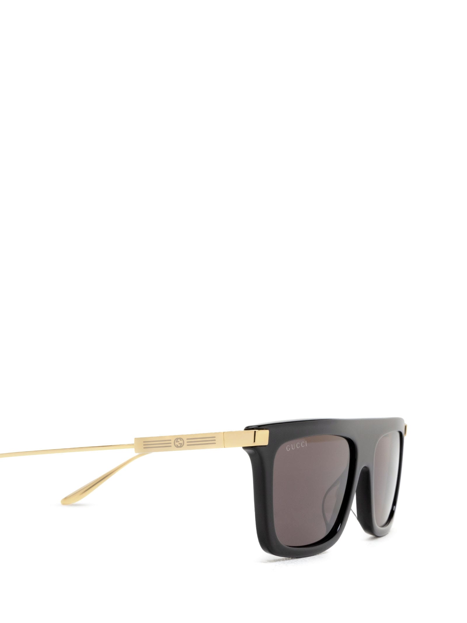 Shop Gucci Gg1437s Black Sunglasses