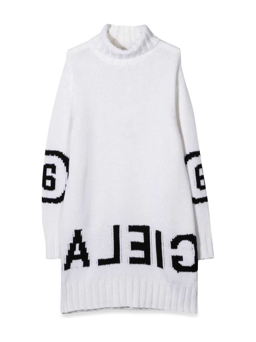 Mm6 Maison Margiela Kids' Maglia In White